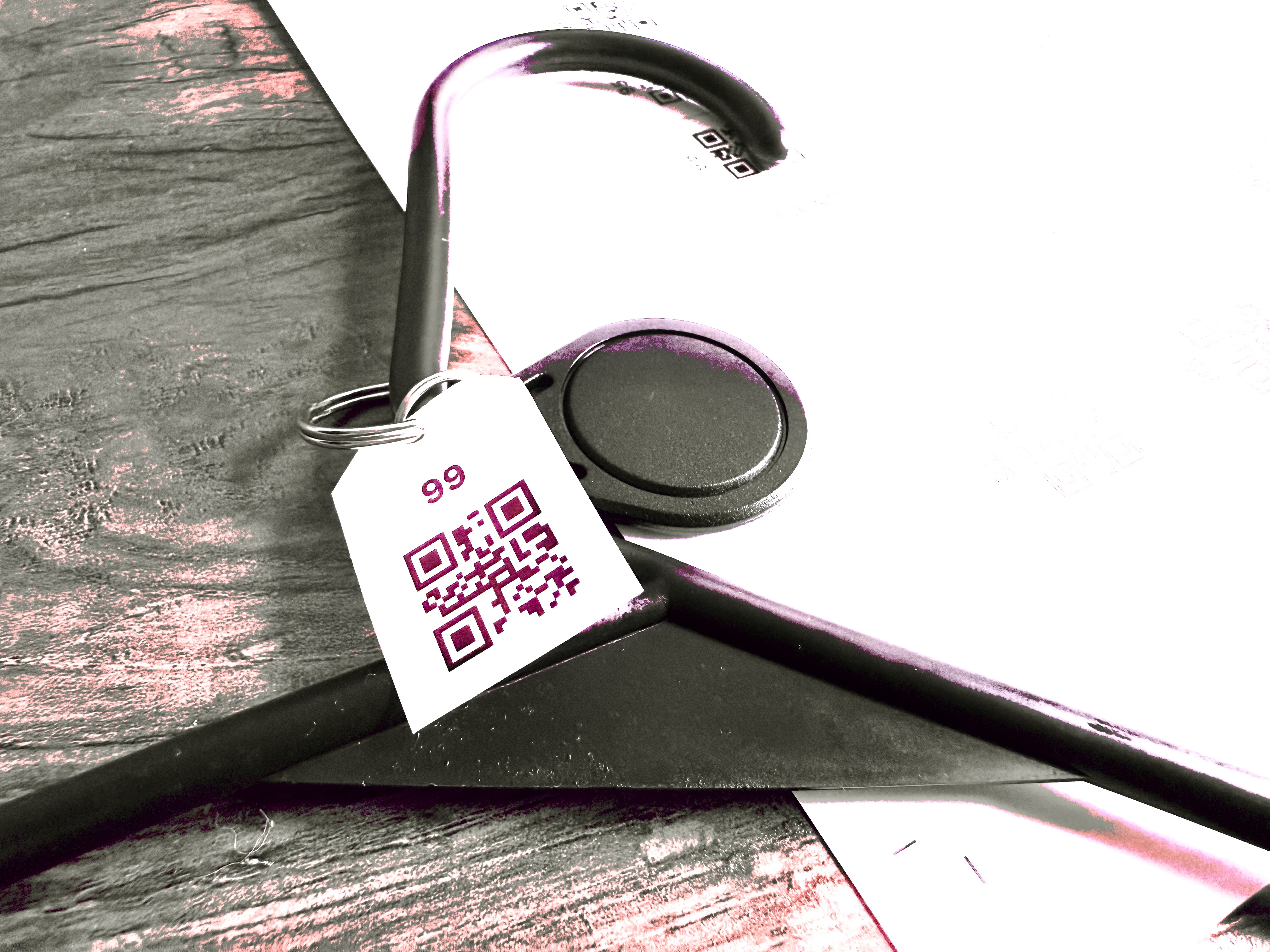 QR, NFC, and Manual Hanger Input Illustration